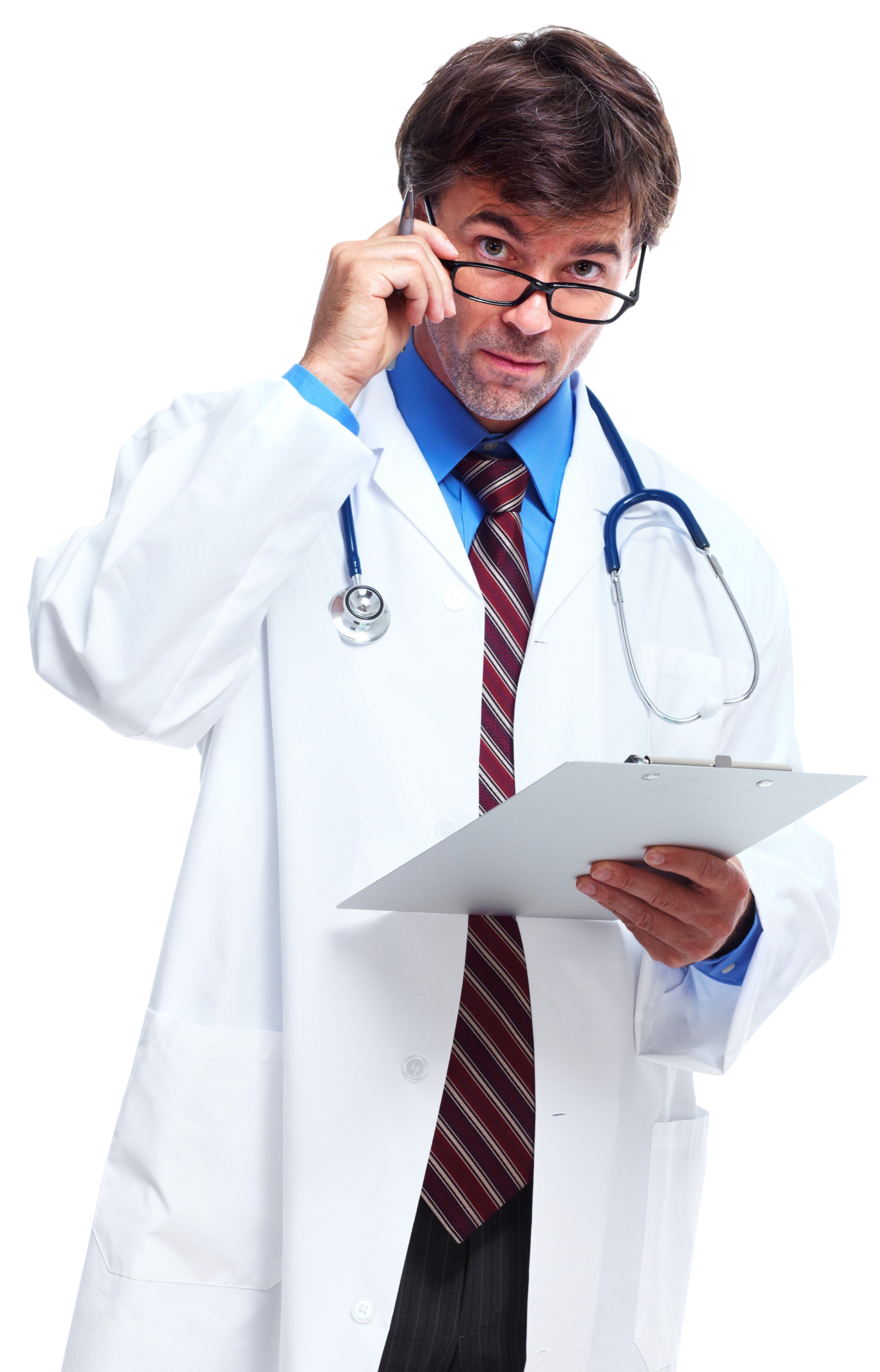 Serious doctor