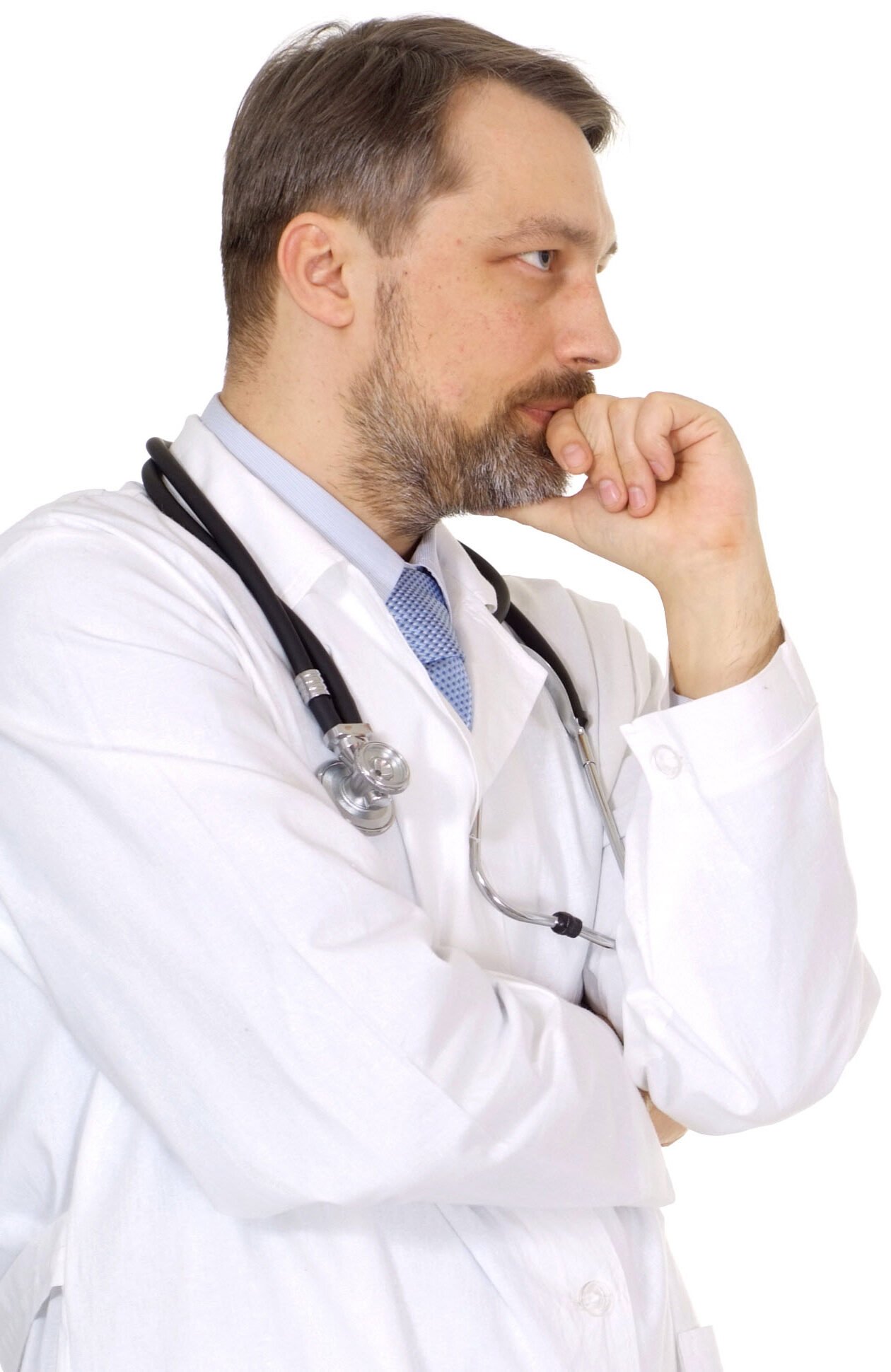 Pensive doctor